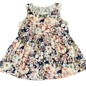 Andre by Unit Floral Peplum Tank Size Small